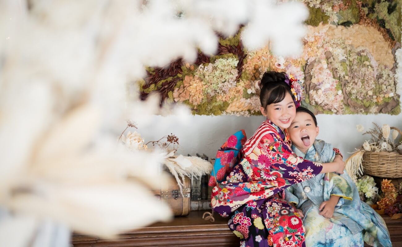 家族や兄弟姉妹も一緒に撮影できます