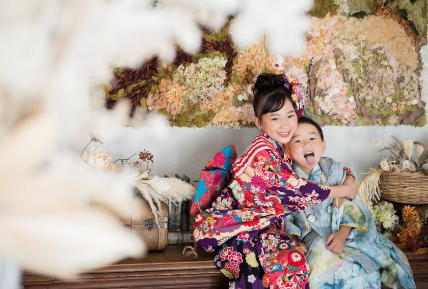 家族や兄弟姉妹も一緒に撮影できます