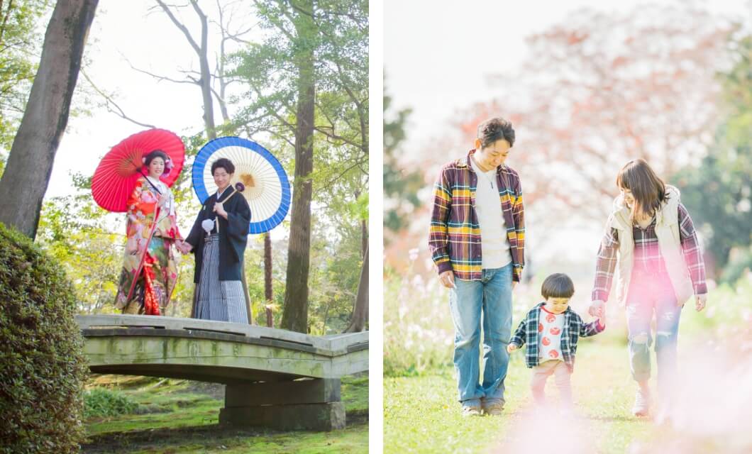 様々な場所での撮影に対応しています（一例）